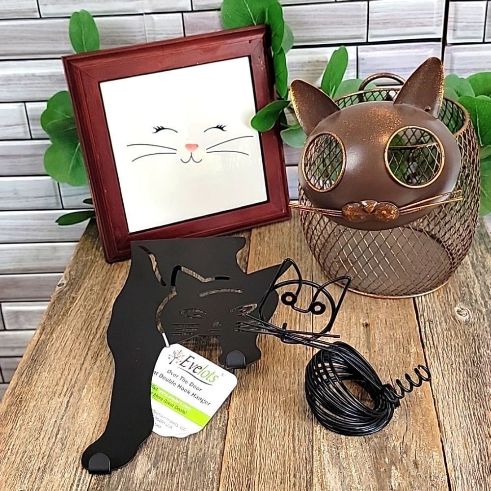 Cat lovers collection of useful items  4 pieces